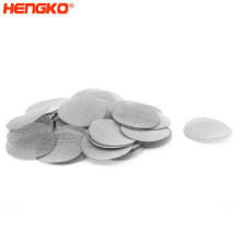 HENGKO customized stainless steel 316L screen mesh filter disc for filtration system